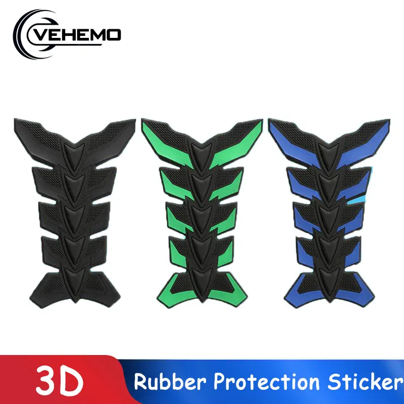 Мотоцикл против царапин 3D резиновый газовый топливный бак Защитная