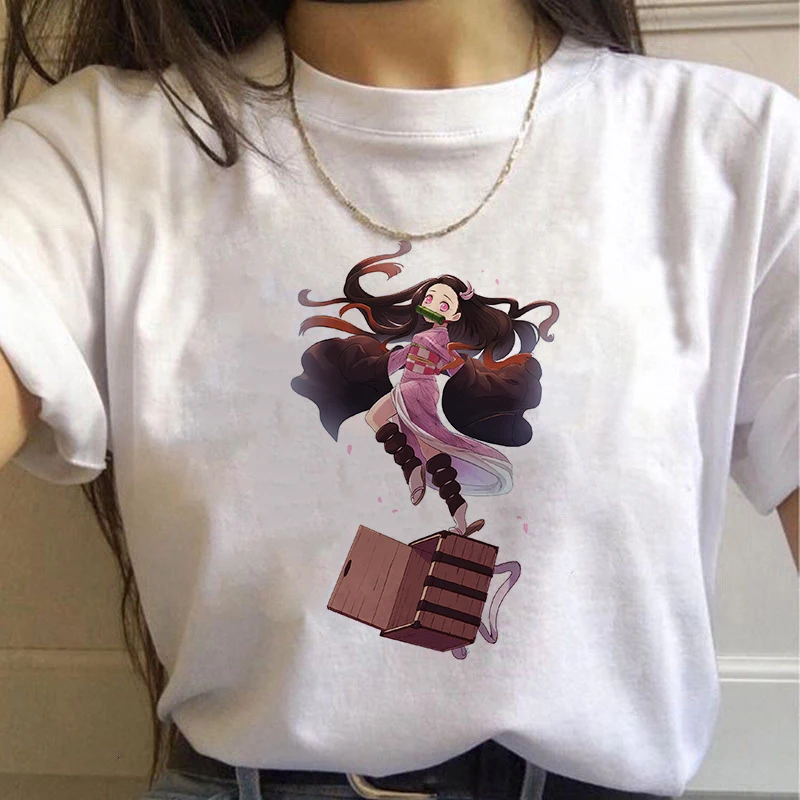Футболка для косплея из аниме рассекающий демонов мультяшный Графический Топ с
