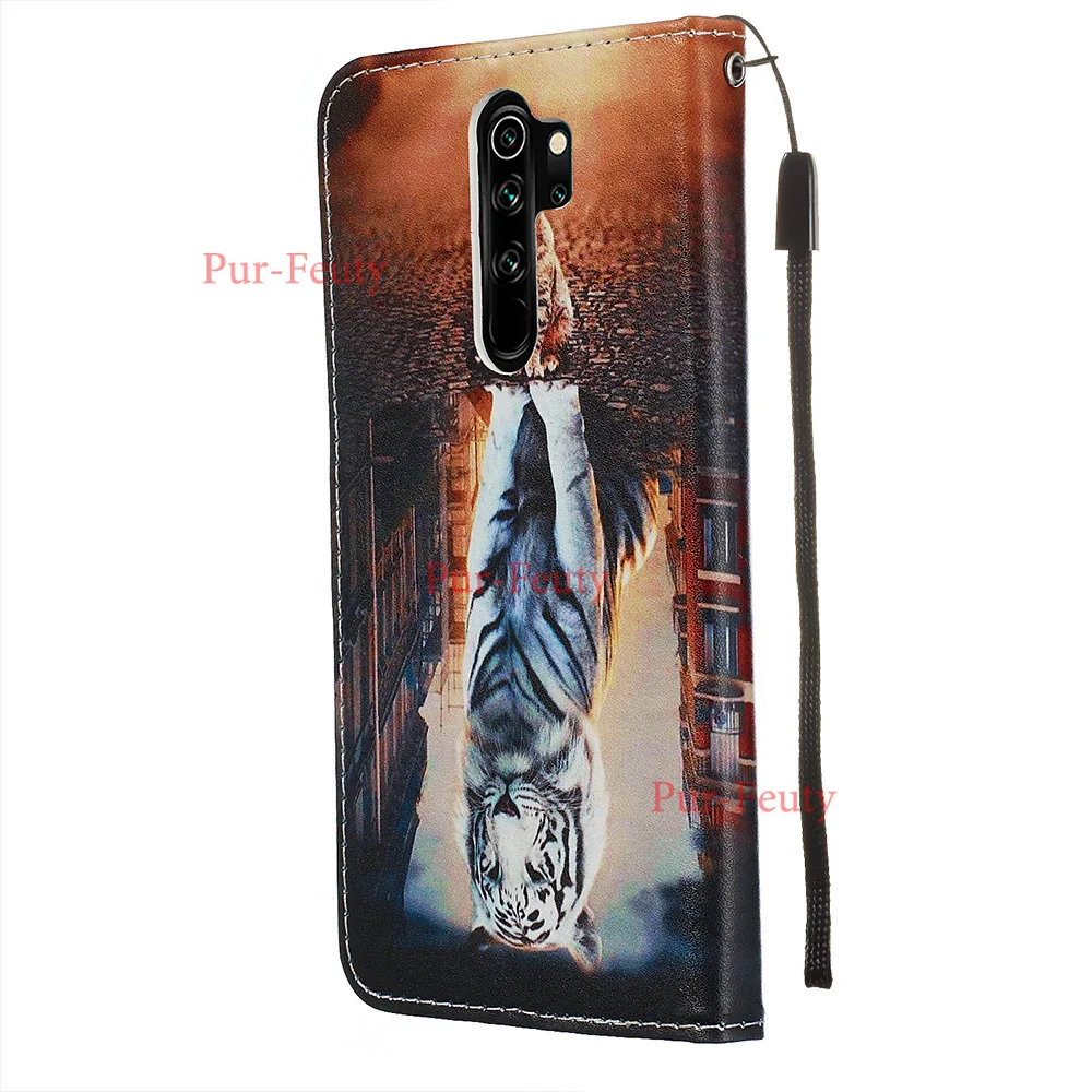 Окрашенный кожаный чехол для Xiaomi Redmi Note8 Pro 8pro чехлы с откидной крышкой xiomi Note 8
