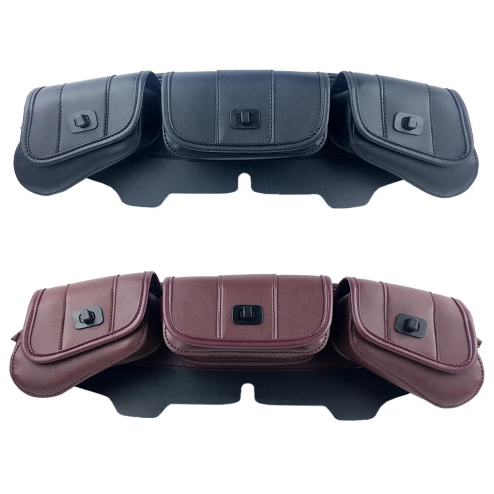 Сумка с 3 карманами для обтекателя лобового стекла мотоцикла Harley Electra Street Glide Touring