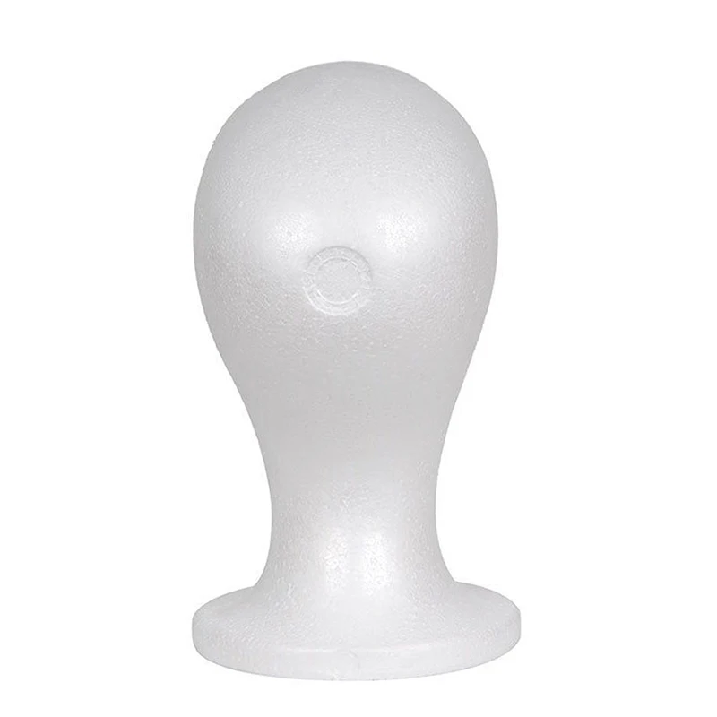 Women Practical Foam Female Mannequin Head Wigs Glasses Cap Display Holder Stand Model Styrofoam for Wig | Дом и сад