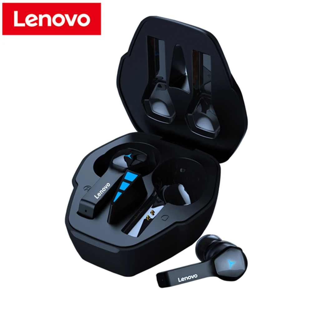 

Беспроводная игровая Bluetooth-гарнитура Lenovo HQ08, наушники-вкладыши с улучшенным качеством звука и светодиодной подсветкой