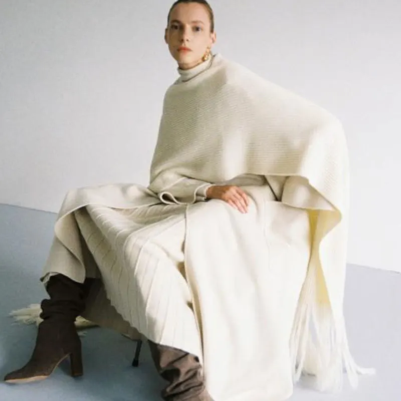 

Women's handmade suit neck belt cashmere coat pure color woolen coat autumn and winter long cashmere coat