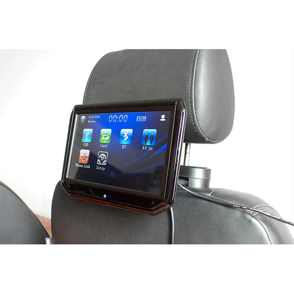 

Color LCD Headrest Monitors HD input Radio AV Monitor for Rearview Camera car audio Player NO DVD 9 inch mp5 universal car video