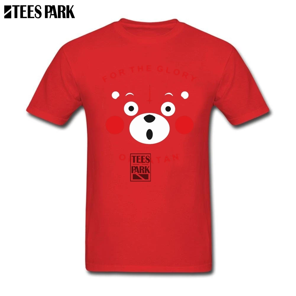 Дизайнерская футболка для кумамона мужчин взрослых с круглым вырезом и