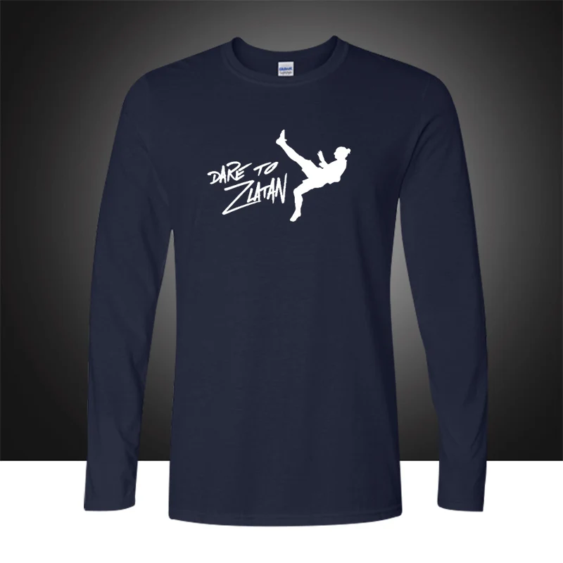 

New Arrival Zlatan Men O-Neck T Shirts Ringer Cheap Cotton Long Sleeves T Shirt Men's Fashion Leisure Shirt Plus Size