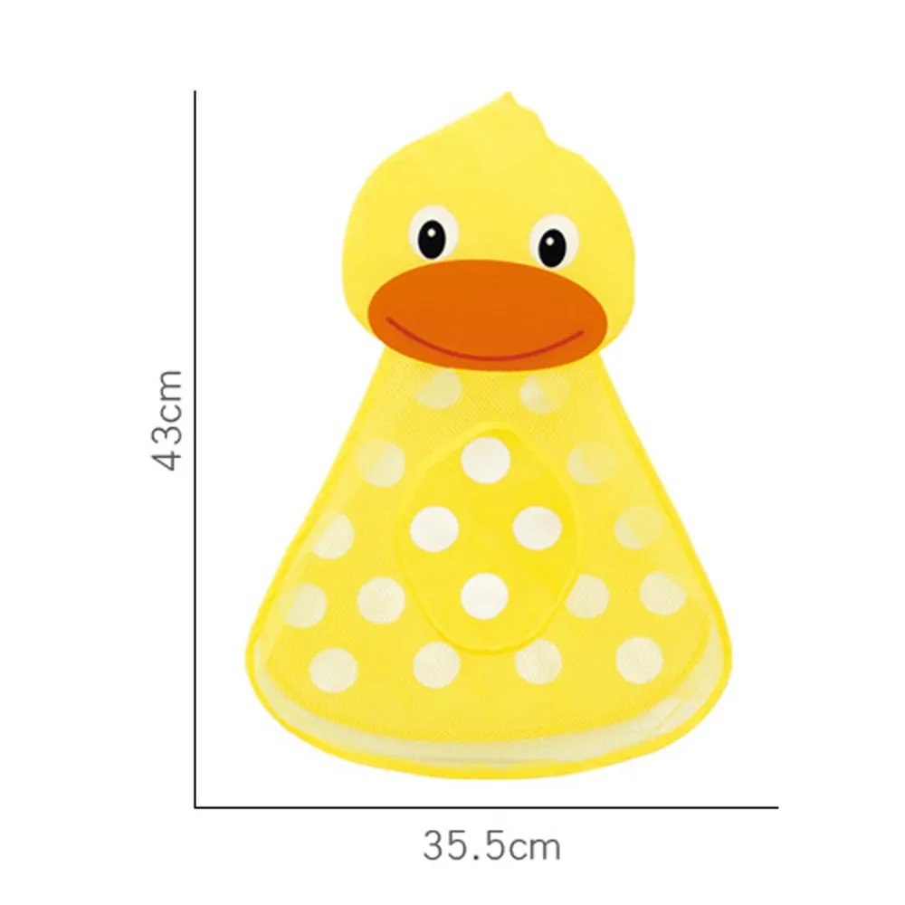 

Baby Shower Bath Toys Little Duck Baby Kids Toy Storage Mesh with Strong Suction Cups Toy Bag Net Bathroom Organizer