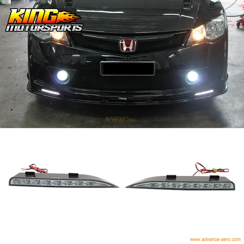 Подходит для 06 15 Civic 4Dr RR стиль DRL дневная ходовая лампа сигнальные огни комплект FD