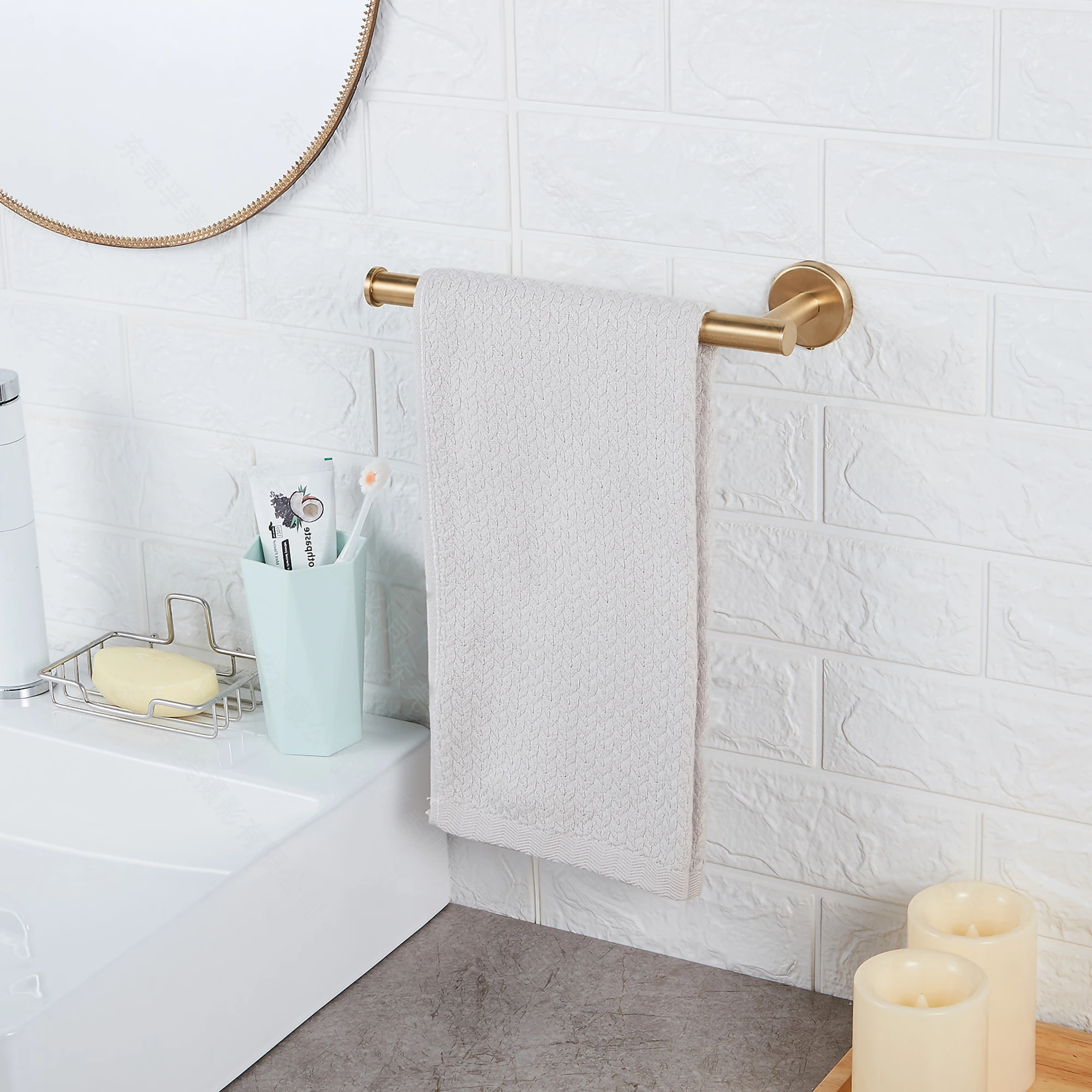 

Hand Towel Holder - SUS304 Toilet Paper Holder, Wall Mounted Hand Towel Bar Stainless Steel Roll Holder for Bathroom Kitchen