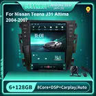 Tesla Vertical 6 + 128G автомобильное радио для Nissan Teana J31 Altima 2004-2007 Android 10 мультимедийный видеоплеер навигация GPS стереосистемы