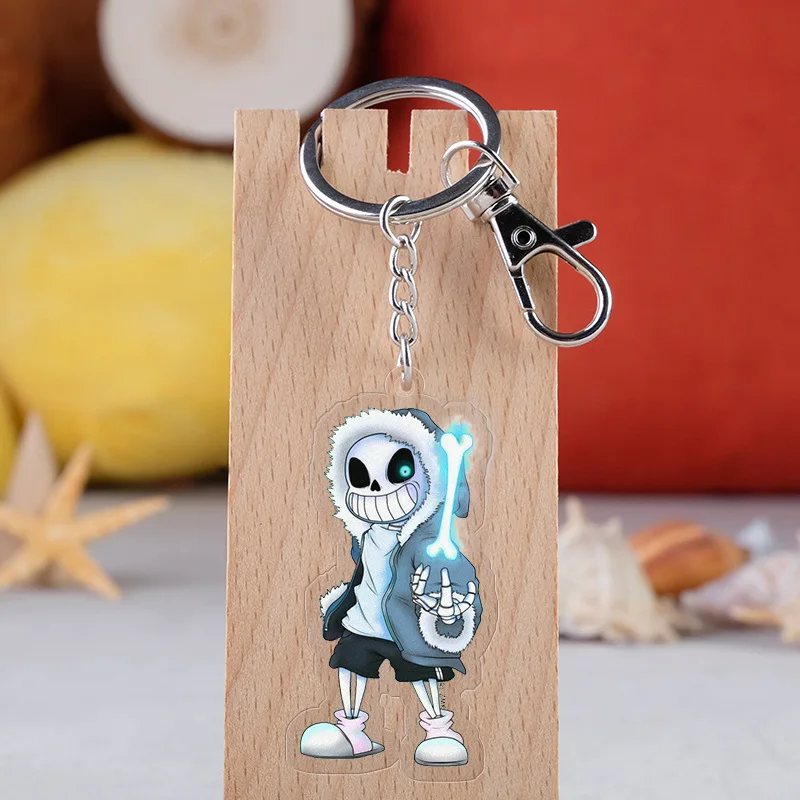 

Surrounding the Game Undertale Acrylic Keychain Undertale Sans Transparent Pendant