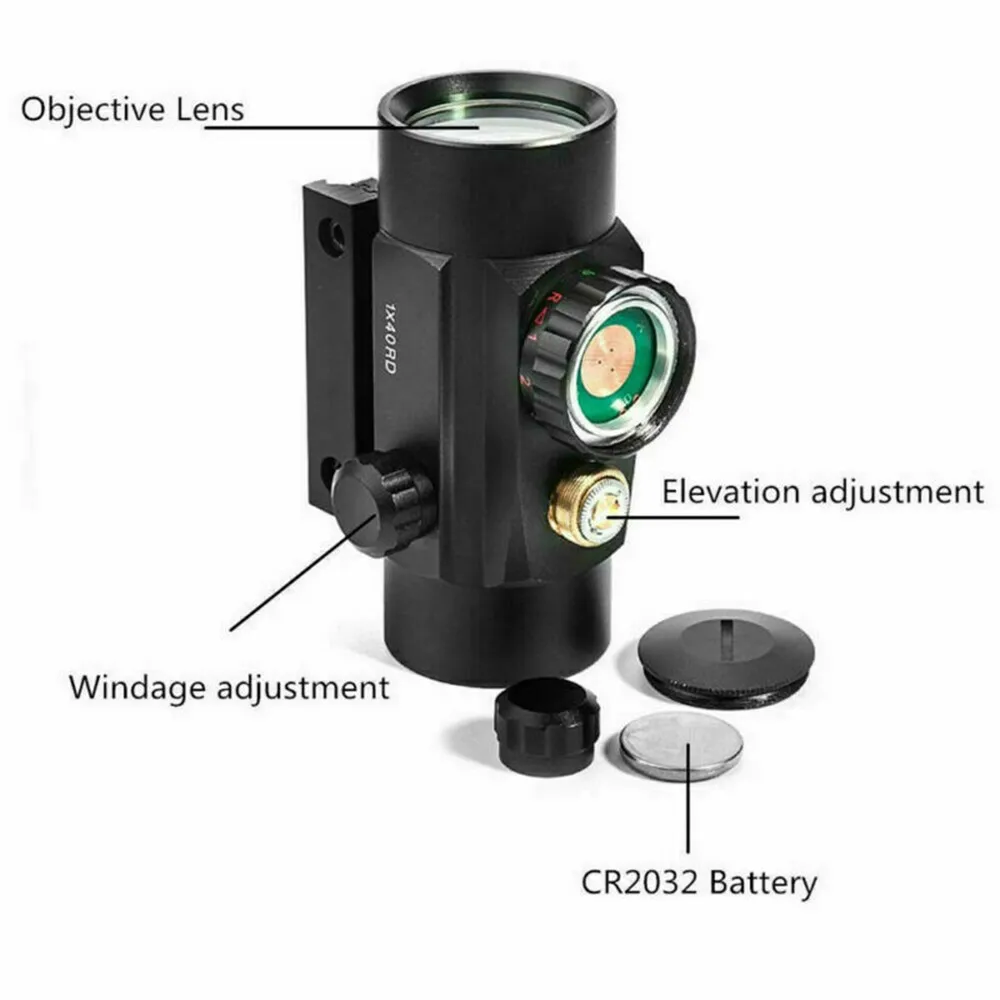 

1X40RD Monocular Red/Green Dot Sight Scope Waterproof HD Monocular Pocket Spotting Telescope For Hunting Camping Tourism