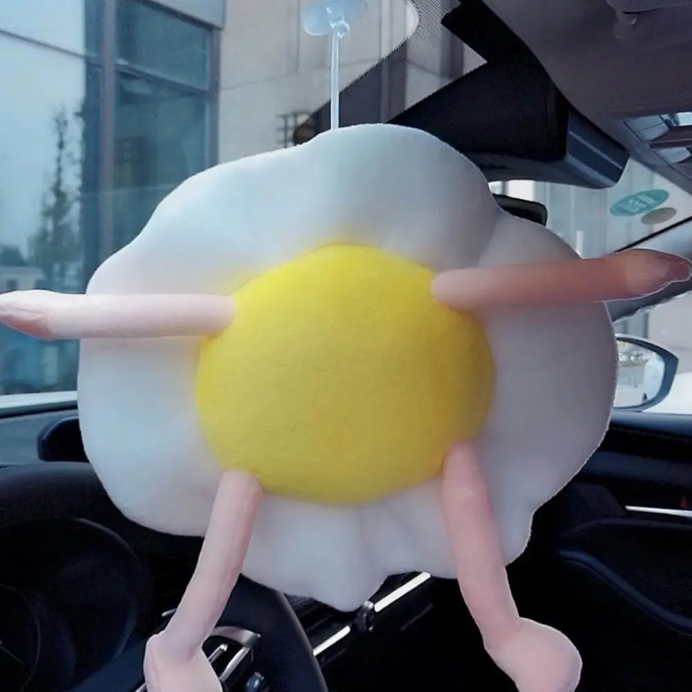 

Hot Sales!!!Cartoon Poached Egg Shape Headrest Car Seat Neck Pillow Protective Pad Cushion for Auto Vehicle