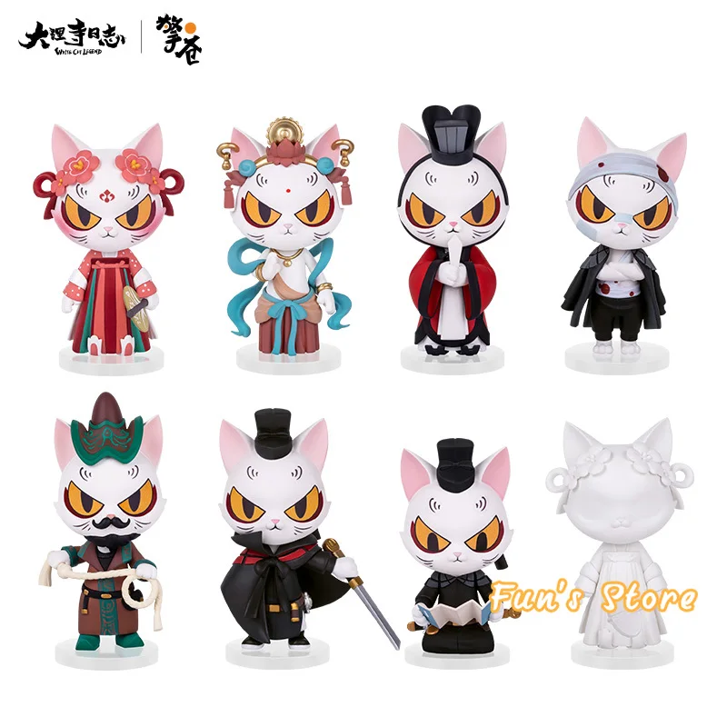 

Anime Da Li Si Ri Zhi White Cat Legend The Journal of Dali Temple Manhua Donghua Blind Box Action Figure Toy Collection Doll