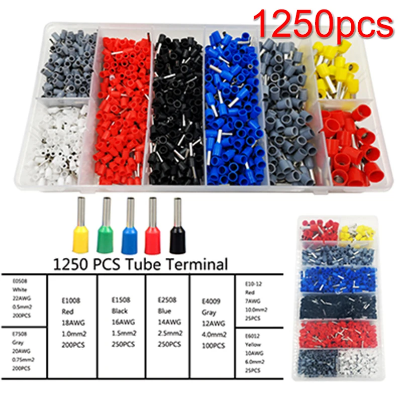 

Supplies Connectors 700/800/1740/12500pcs Insulated crimping Electrical