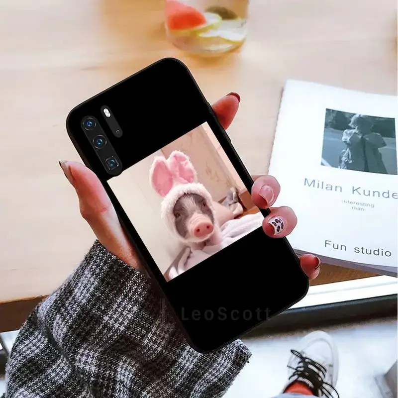 

Cute pet pig Phone Case For Huawei honor Mate mate P 10 9X 10i 20 30 40 y7 lite pro p smart 2019