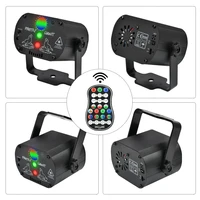 led disco light stage lights voice control music laser projector lights 60 modes rgb effect lamp for party show with controller
