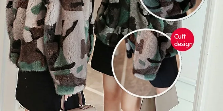 inverno новая полностью из норки шуба curto moda simples cinto de camuflagem verde do exerrcito das mulheres jaqueta com capuz de
