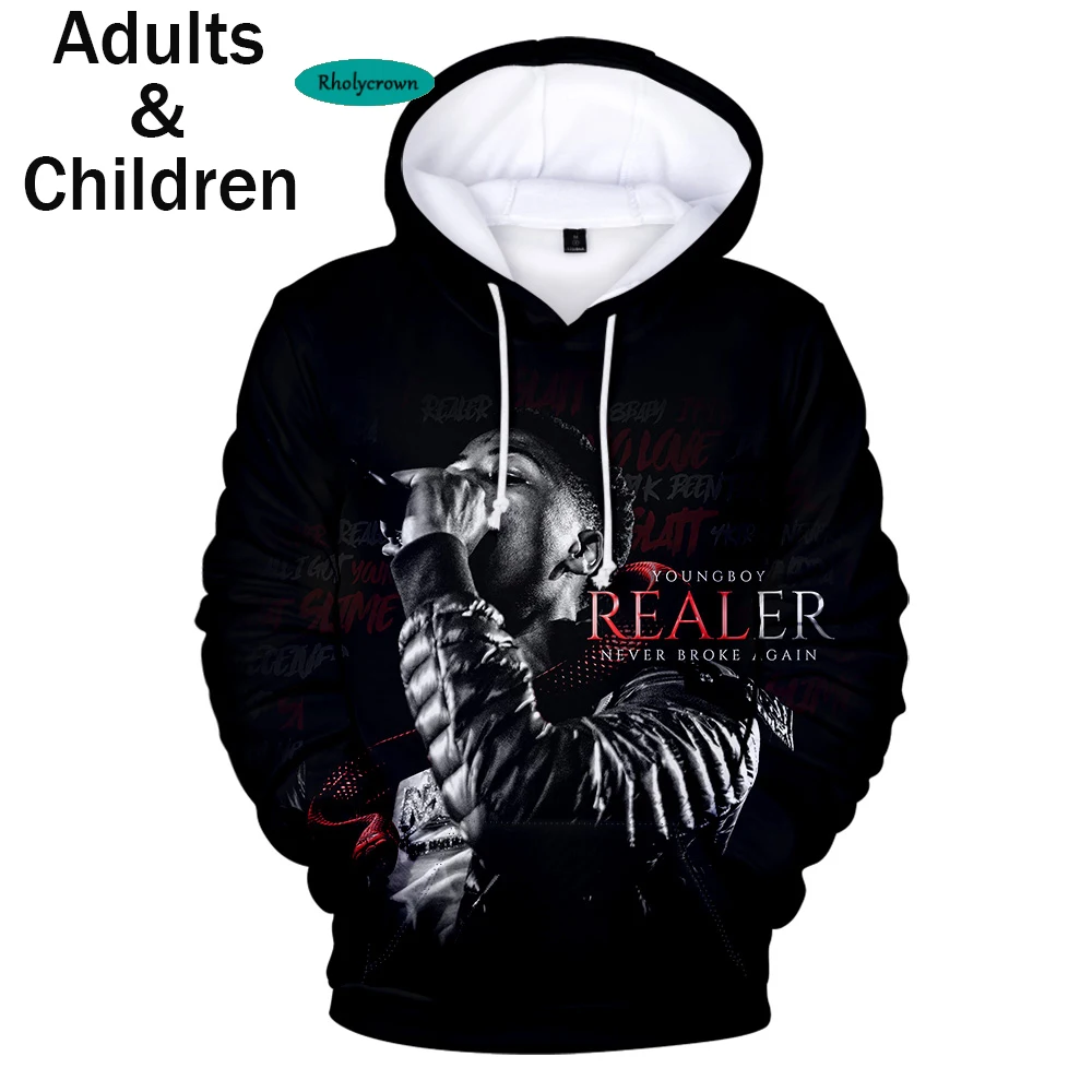 

Casual Youngboy Never Broke Again 3D Hoodies Men/women Funny Cotton Harajuku Hip Hop Youngboy Men's Hoodies XXS-4XL