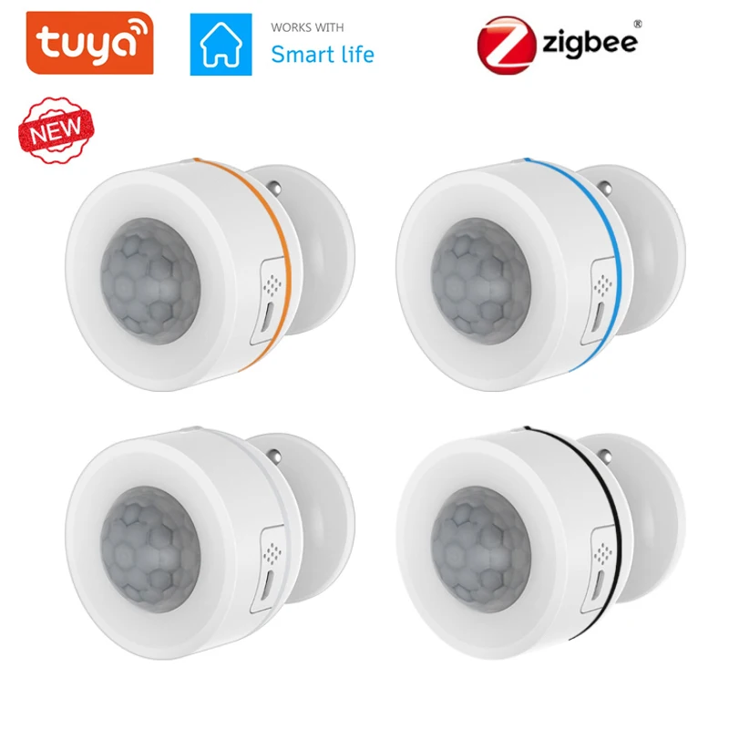 

Tuya Smart ZigBee PIR датчик движения Встроенный датчик температуры и влажности беспроводной инфракрасный детектор умный дом от ZigBee gateway