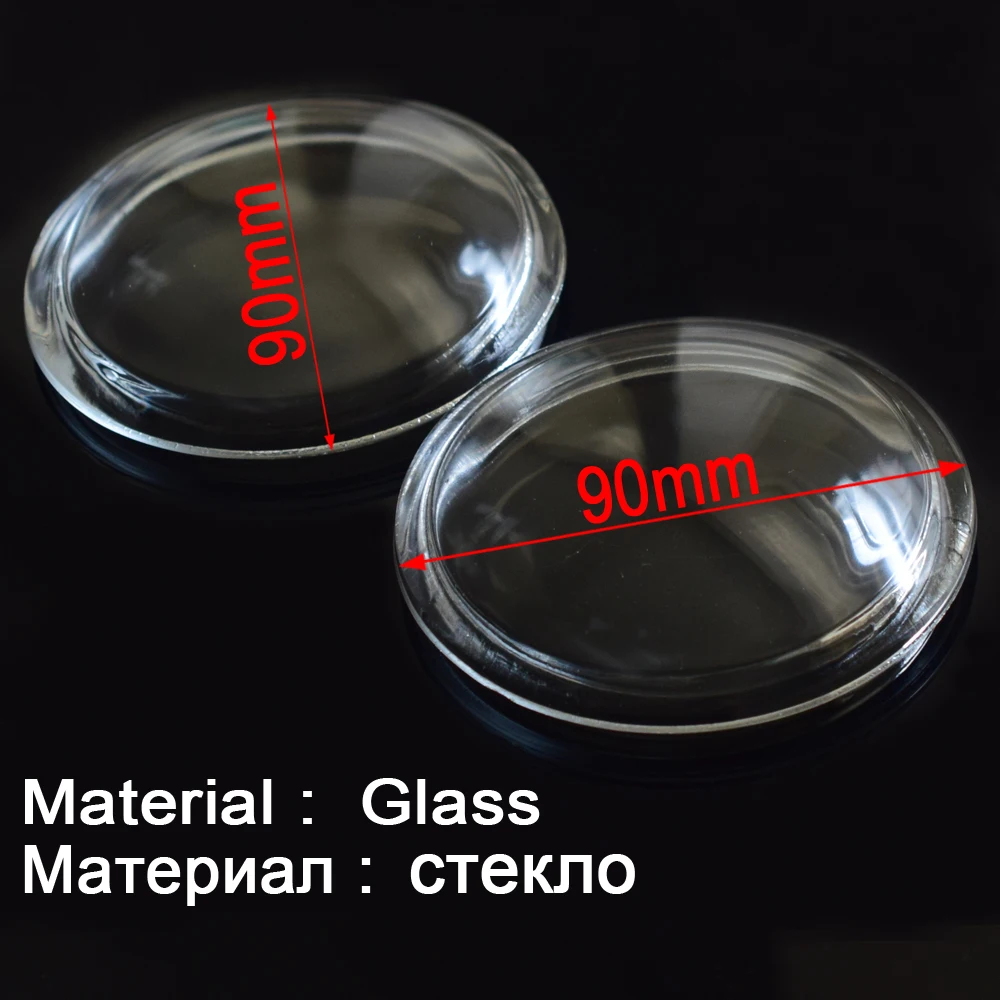 Круглые противотуманные фары 2 шт. 90 мм стеклянная крышка для Mitsubishi ASX L200 Outlander Grandis