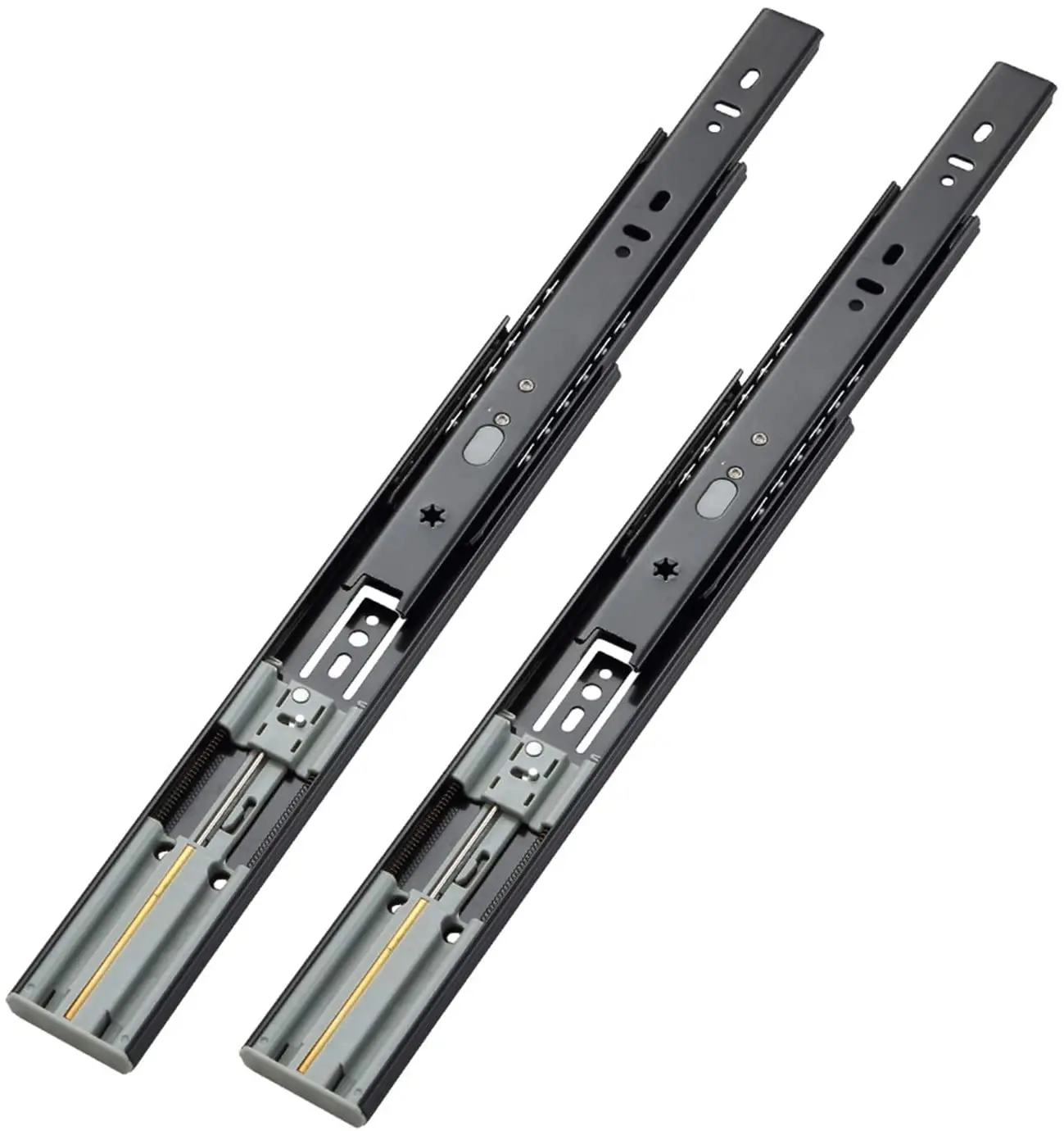 14 Inch Full Extension Ball Bearing Self Closing Cabinet Hardware Slider Heavy Duty 100 Lb Lo