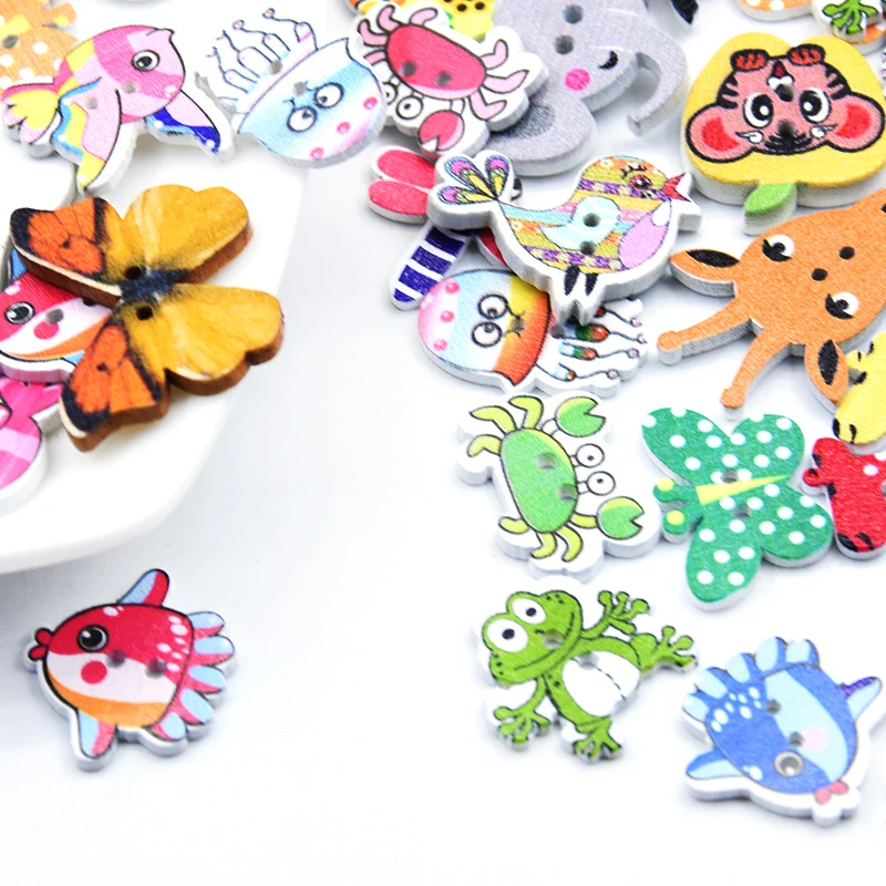 50 шт. деревянные пуговицы для шитья одежды 5-30 мм | Дом и сад