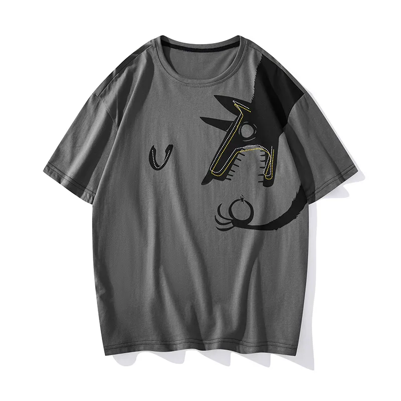 

2021 Summer New Arrival Loose Plus Size S-3xl Round Neck Couple Short-sleeved Casual Simple Versatile Men T-shirt Free Shipping