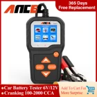Тестер автомобильного аккумулятора ANCEL BA301, 6 в, 12 В, анализатор напряжения аккумулятора 100-2000 CCA