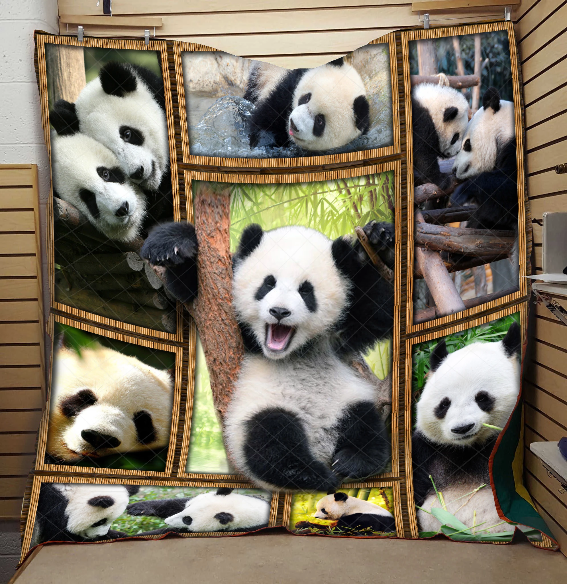 

3D Panda Quilt Nature High End Fashionable Kids School Adults Bed Summer Cool Quilt Comfortable Hot Sales Dropshipping