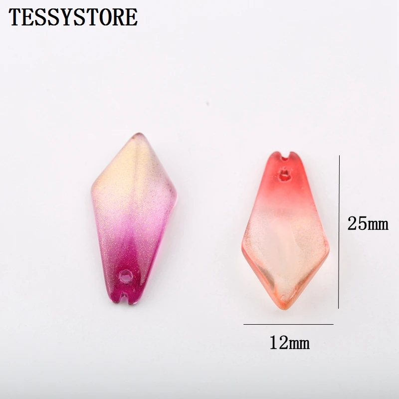 10 шт. стеклянные бусины в форме лепестков магнолии | Украшения и аксессуары