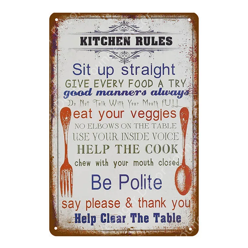 YD6444EI Laundry Cleaning Metal Signs Kitchen Herb Garden Poster Wall Plaque Vintage Painting Plate For Shop Home Bath Room Decor YI-100 - Цвет: YD6444EI