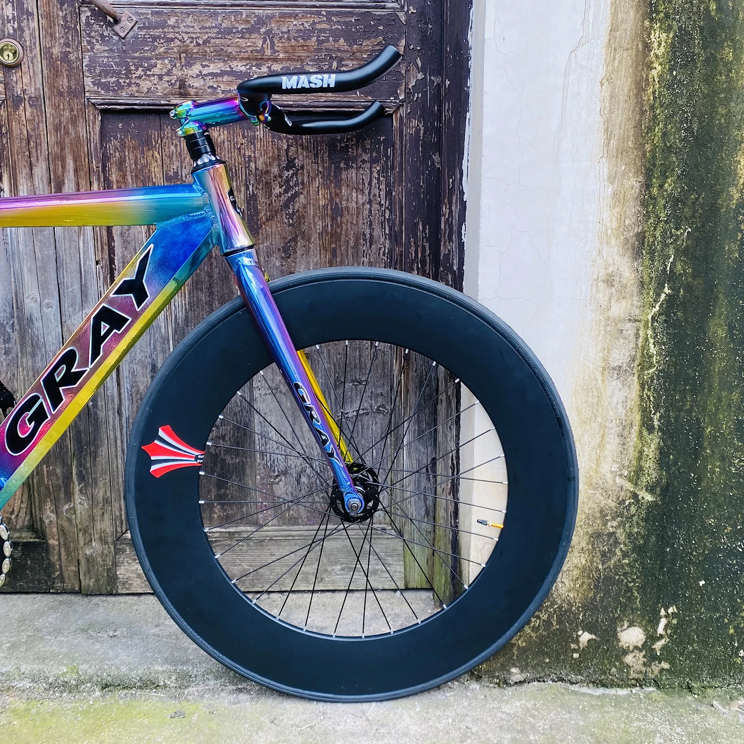 Дорожный велосипед серый фиксированный 52 см рама из алюминиевого сплава колесо