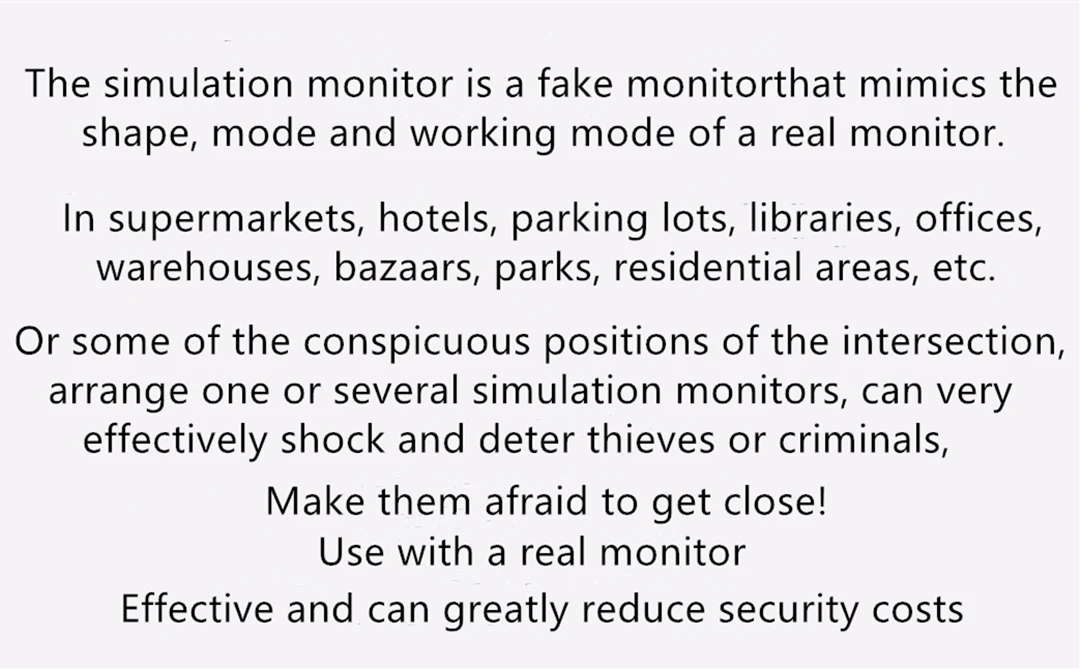 Antscope домашняя охранная наружная CCTV камера поддельная манекеновая камера видеонаблюдения купольная мини-манекеновая камера с светодиодный светильник black30