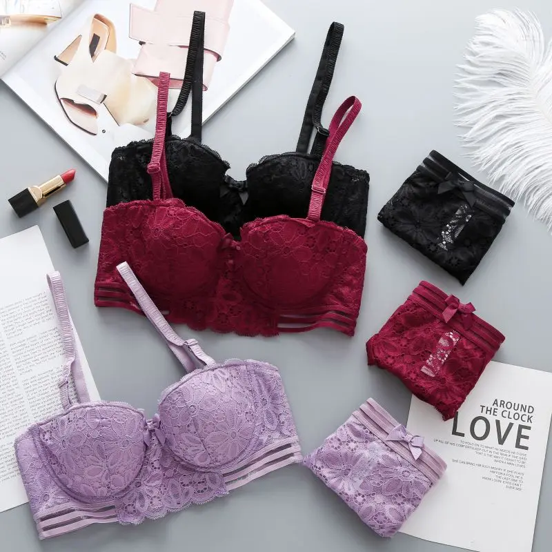 Женский кружевной получашечки со стальным кольцом мягкий маленький квадратный