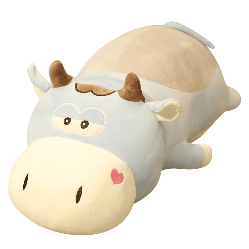 

50-85cm Giant Size Lying Cows Plush Toy Stuffed Animal Cattle Kid Toys For Children Soft Pillow Cushion Cartoon Birthday Present