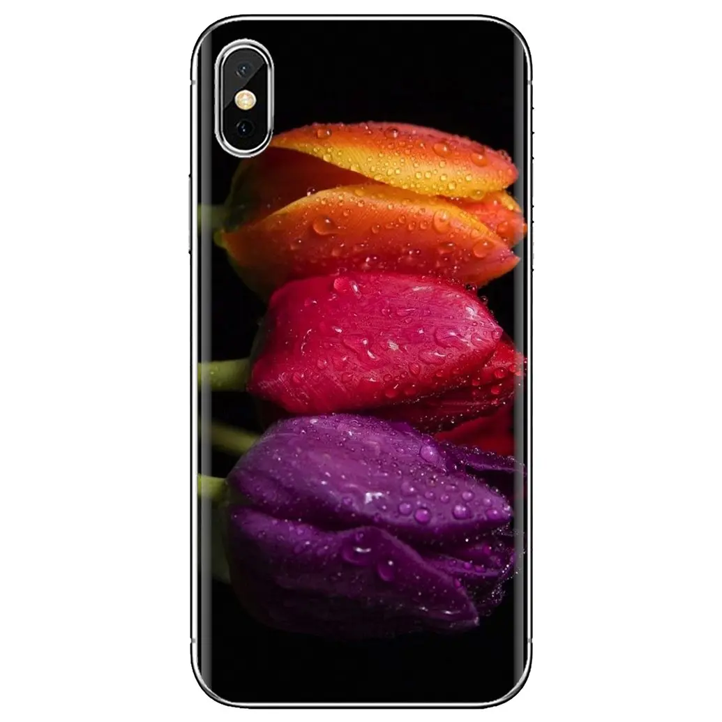 Силиконовый чехол для Xiaomi mi Redmi Note 3 4 4X 5 6 7 8 8t 9 9s 9t 10 pro lite синие весенние красочные