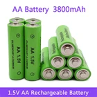 Щелочная аккумуляторная батарея 3800 мА  ч, 1,5 в, высокое качество, AA, для светодиодной лампы, игрушки, mp3, бесплатная доставка