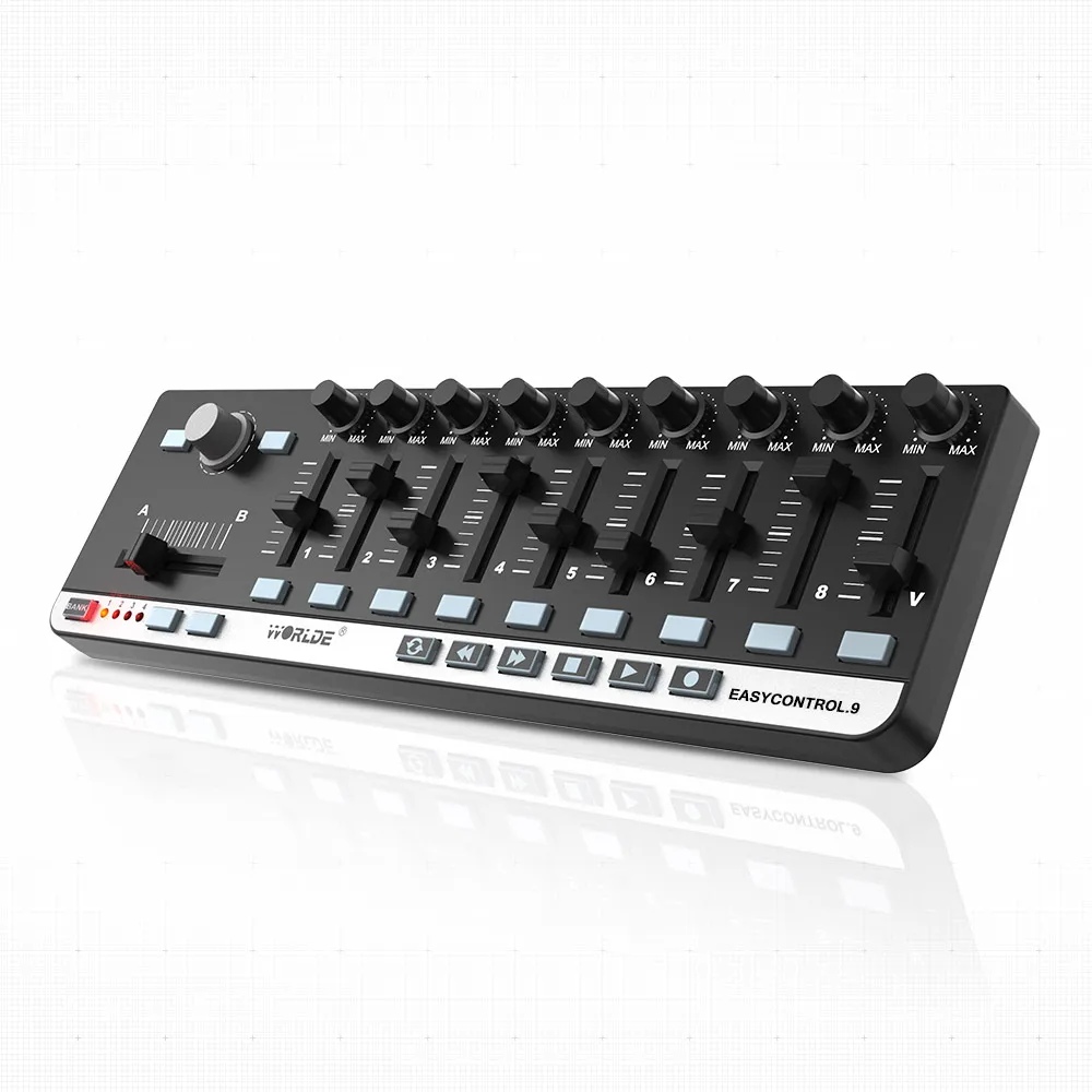 Worlde Easy Control.9 портативный мини-USB 9 Slim-Line Control MIDI ler | Спорт и развлечения