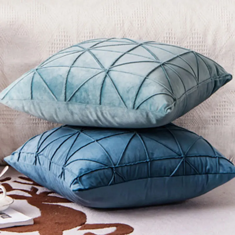 Modern Nordic Soft Velvet Cushion Cover Decor Pillow Case Solid Color Sofa Throw Covers Home 45*45cm | Дом и сад
