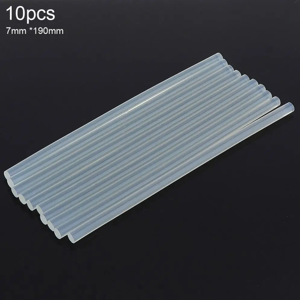

10/20/50/100pcs Transparent Hot-melt Gun Glue Sticks 7mmx190mm Gun Adhesive DIY Tools for Hot-melt Glue Gun Repair Alloy