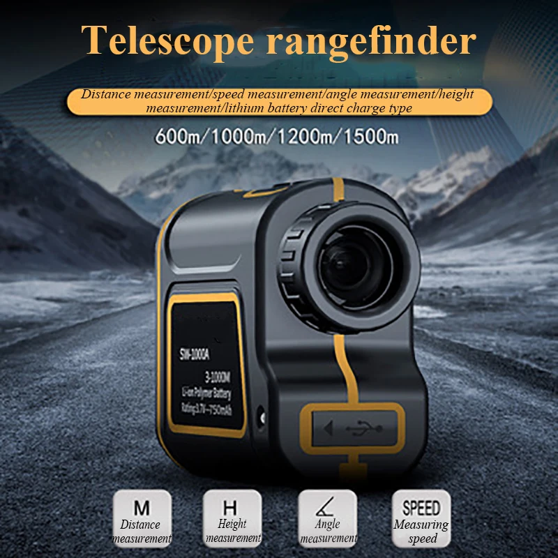 

CUPBTNA Golf Laser Rangefinder 1500M 1000M 700M Telescope with Flag-Lock Slope Pin Distance Meter for Sport Hunting Monocular