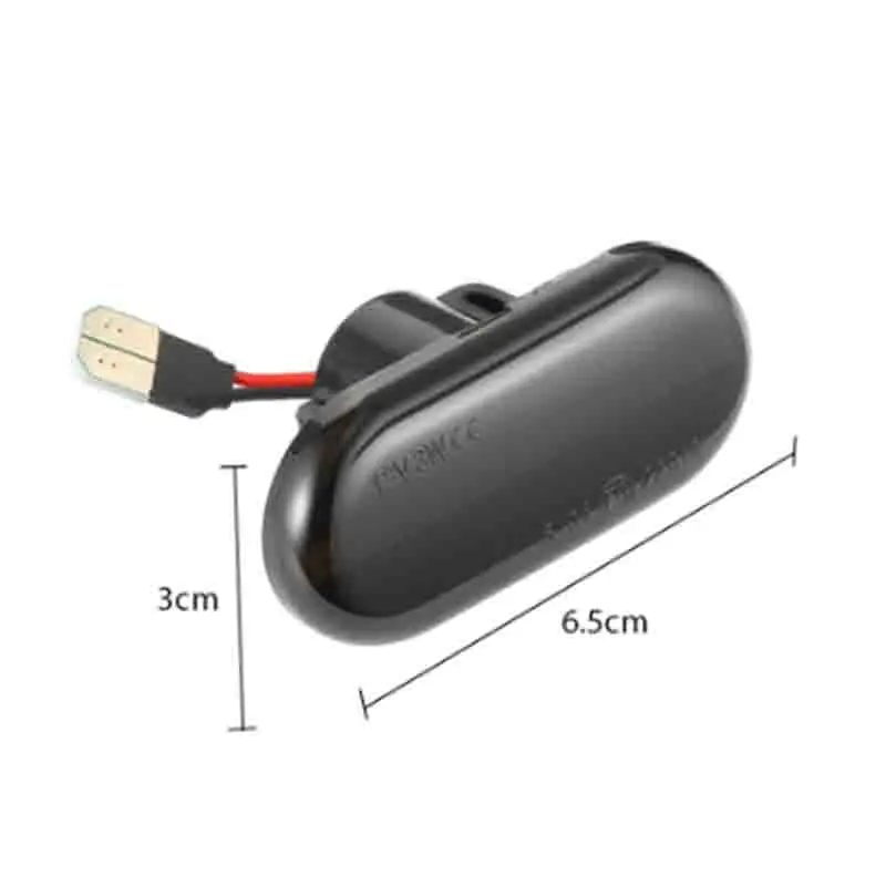 2X автомобиль Копченый черный Динамический свет воды Led листва Поворотная