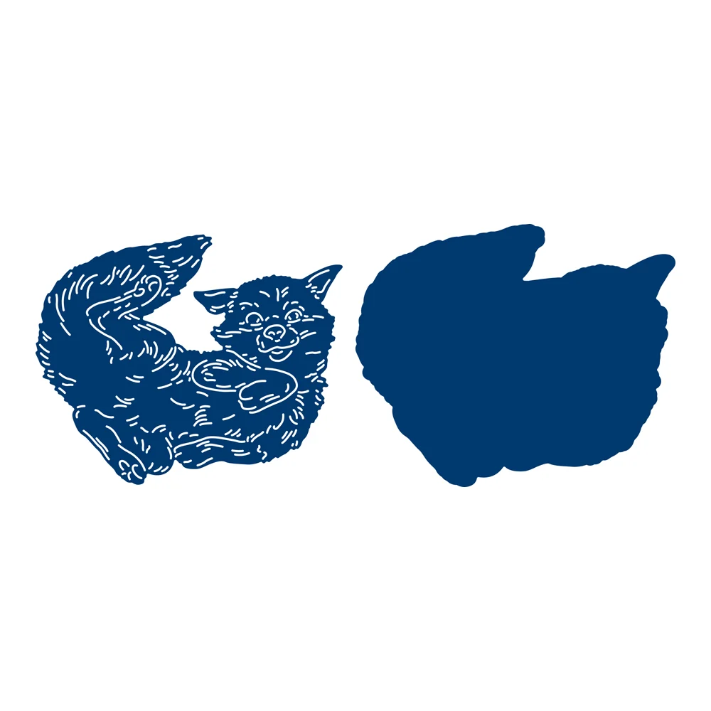 

Playful Fox Animal Metal Cutting Dies for DIY Scrapbooking Crafts Dies Cut Stencils Maker Photo Album Template Handmade Big Die