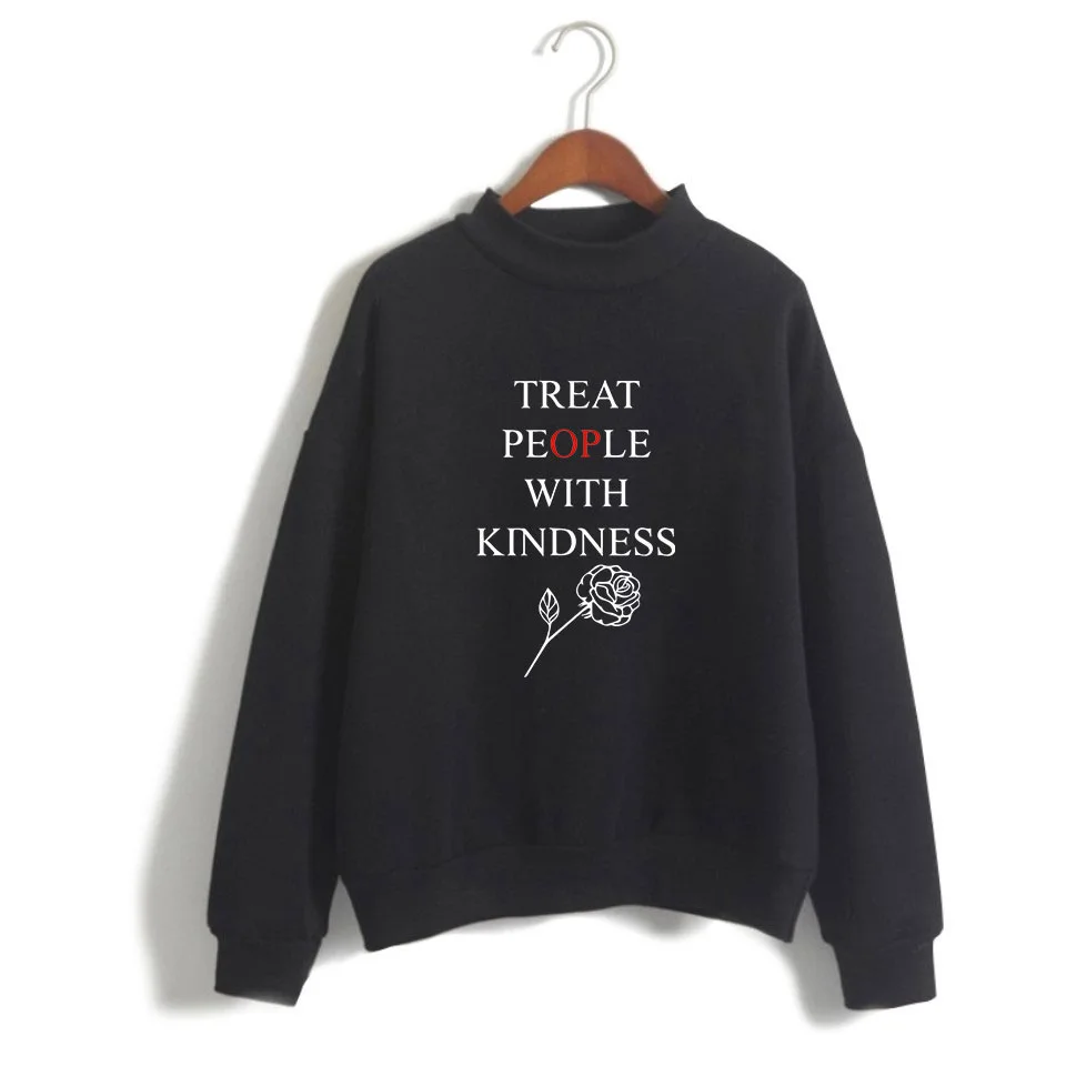 

Vintage Sweatshirt Casual 2021 Vintage Clothes Men Oversized Hoodie Treat People with Kindness Sweatshirt Men