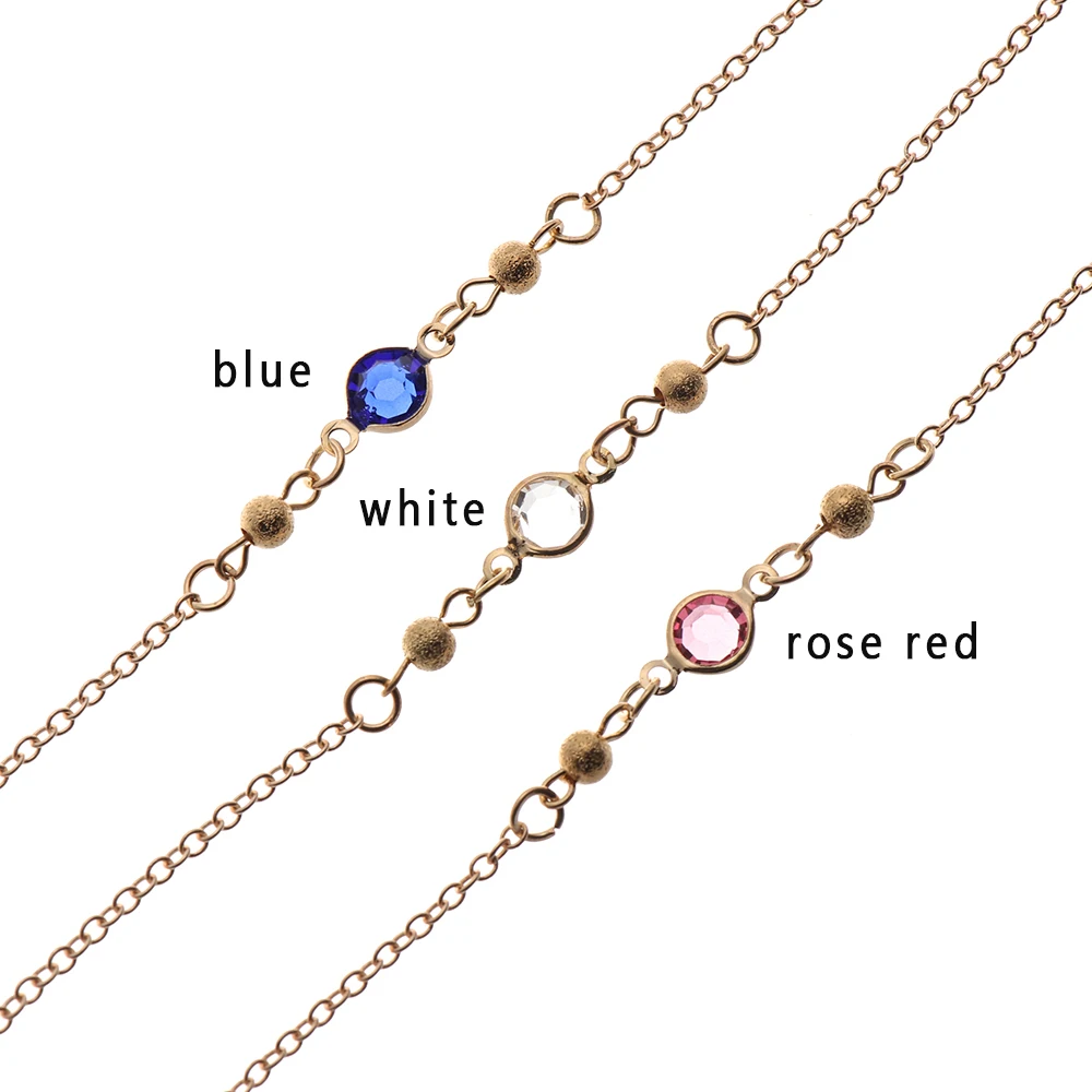 Шнурок для солнцезащитных очков металлический с нескользящей цепочкой