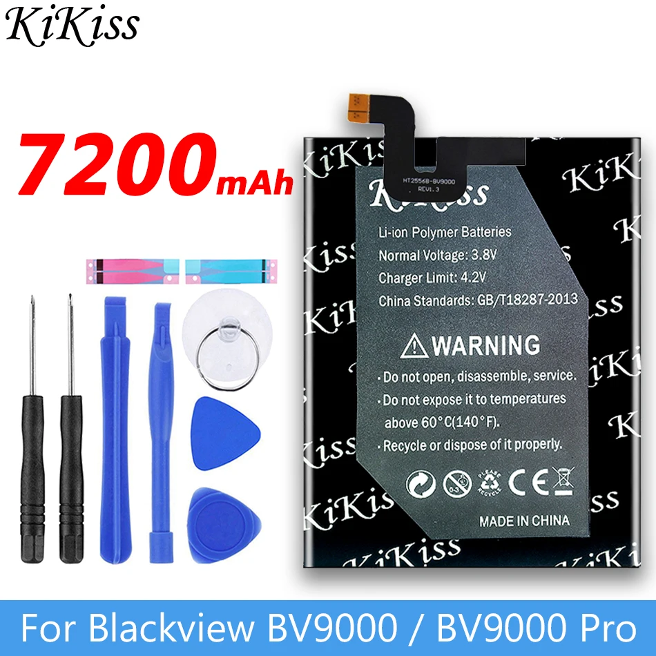 

Оригинальный KiKiss BV9000 7200 мА/ч, Батарея для Blackview BV9000 / BV9000 Pro BV9000pro смарт мобильный телефон литий-ионный аккумулятор Батарея