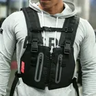 Светоотражающий мужской тактический жилет, охотничий жилет CS, защитный модульный жилет безопасности для активного отдыха, спорта, верховой езды