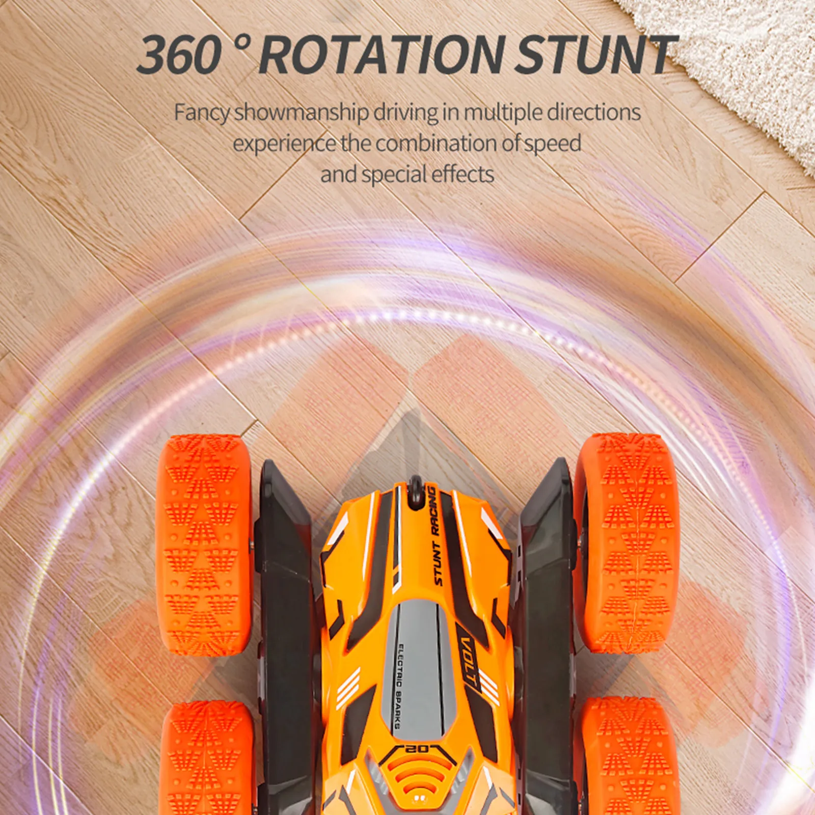 Двустороннее ведро с поворотом на 360 ° пульт дистанционного управления спрей для