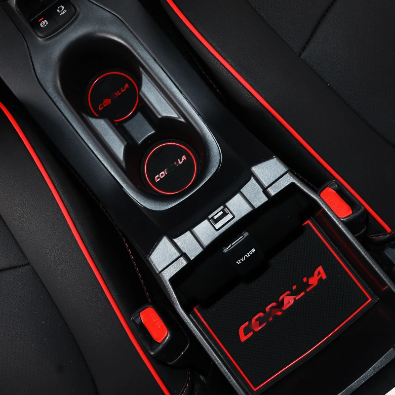 Нескользящий Резиновый коврик для чашки дверной с желобом Toyota Corolla E210 210 2019